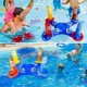 thumbnail image 3 of Kit Inflable para Alberca Piscina, Incluir Cancha de Baloncesto, Juego de Lanzamiento de Anillo Cruzado, con Bomba de Aire, 3 of 4