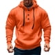thumbnail image 1 of Sudadera con capucha para hombre, color liso, a la moda, con bolsillo, botón, cordón, informal, deportiva, de manga larga, cárdigan con capucha, sudadera para hombre, blusa de poliéster, 1 of 5