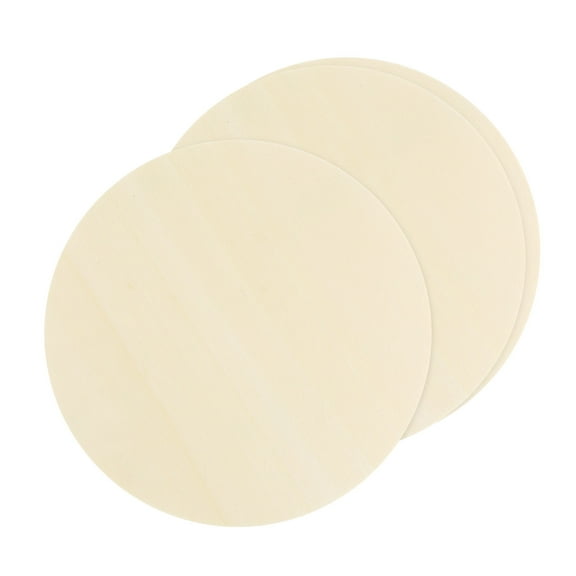 Uxcell Unfinished Wood Circles for Crafts, 8" Wood Round Slices, 0.12" Thick 3 Pack