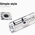 thumbnail image 2 of 2 Pieces Kitchen Bathroom Shower Shelf Rectangle Detachable Lifting Storage Tray Rack Plastic Holder, 2 of 9