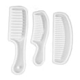 thumbnail image 1 of 3 uds moldes de silicona para peine, juego de moldes para peine de pelo de dientes anchos translúcidos para herramientas de estilismo de peluquería DIY, 1 of 8