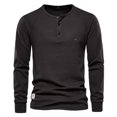 thumbnail image 1 of WOLLED Débardeur Thermique pour Jeunes Adultes pour Hommes Automne Hiver Manches Longues Col Rond Couche de Base, 1 of 9