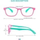 thumbnail image 2 of Gafas contra luz azul Okany para niños, paquete de 3, negro, rosa y transparente, 2 of 7