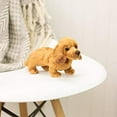 thumbnail image 2 of DEMDACO Light Brown Dachshund Children's Plush Beanbag Stuffed Animal Toy, 2 of 3