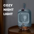 thumbnail image 5 of Ventilador enfriador de aire evaporativo portátil, humidificador con tecnología de niebla de enfriamiento acuático, mini aire acondicionado personal de 3 velocidades, unidad recargable con luz nocturn, 5 of 5