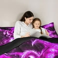 thumbnail image 5 of Homewish Rustic Western Dragon Queen Comforter Set,Cartoon Fantasy Theme Bedding Sets,Purple Black Bedding Comforter Set For Boys Kids,Ultra Soft Home Decor Reversible,3 Pieces, 5 of 8