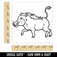 thumbnail image 2 of Common Warthog Pig Self-Inking Rubber Stamp Ink Stamper - Red Ink - Large 1-1/2 Inch, 2 of 7