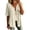 A-Khaki, variant on Tqcoqu Button Down Shirts for Women 3/4 Sleeve & Sleeveless Solid Cotton Linen Hollow Out Casual Lightweight Tops,Black Women's S-XXXL