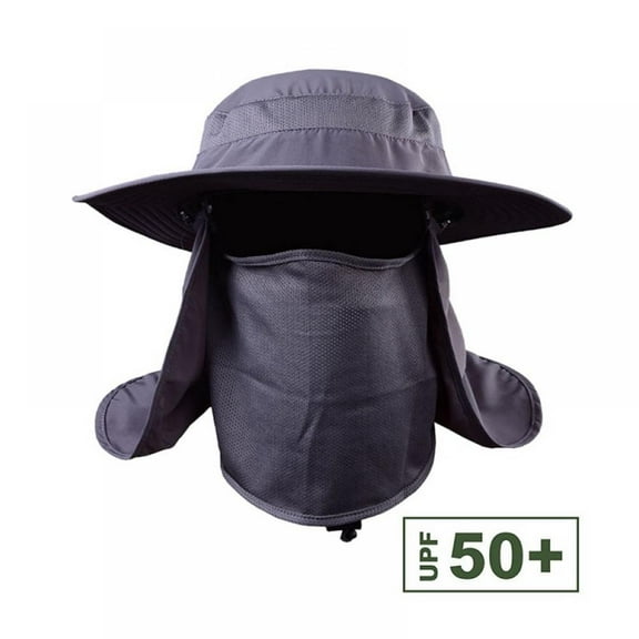 Sun Cap Fishing Hat,360° Sun Protection Fishing Flap Caps Fishing Flap Caps Men Women Windproof Sun Shade Detachable / Removable Ear Neck Cover Fisherman Hat Outdoor Sportswear Accessories