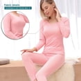 thumbnail image 2 of Guardurnaity Ropa interior térmica de invierno frío, ropa adelgazante de manga larga, traje, pijama, sin costuras, cálido, para mantener el calor, Ropa interior Rojo METRO Guardurnaity AP013703-07, 2 of 6