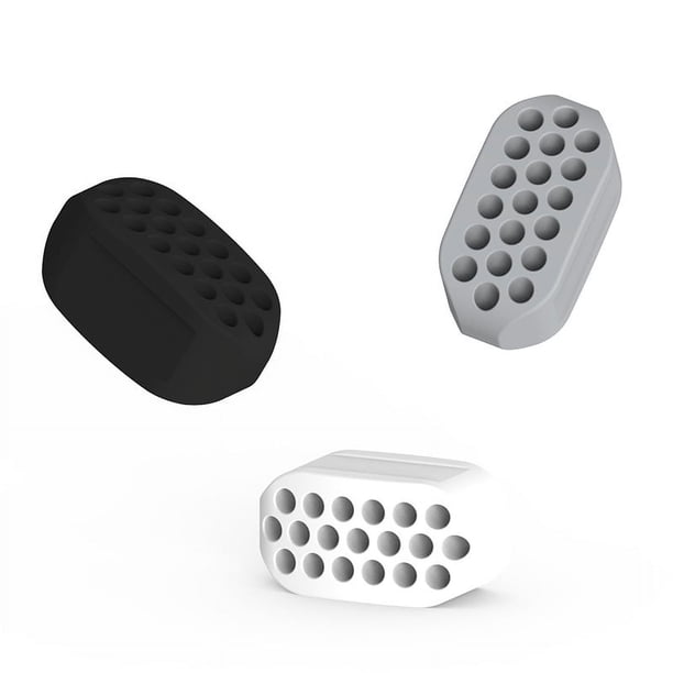 Ejercitador de mandíbula para hombres y mujeres - (6 piezas) Tabletas de silicona para ejercitar la mandíbula para principiantes, intermedios (básico)