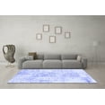 thumbnail image 3 of Ahgly Company Indoor Round Abstract Blue Contemporary Area Rugs, 5' Round, 3 of 4