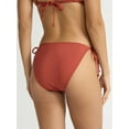 thumbnail image 4 of Time and Tru Women's and Women's Plus Ribbed Side Tie Bikini Swim Bottoms, Sizes XS-2X, 4 of 5