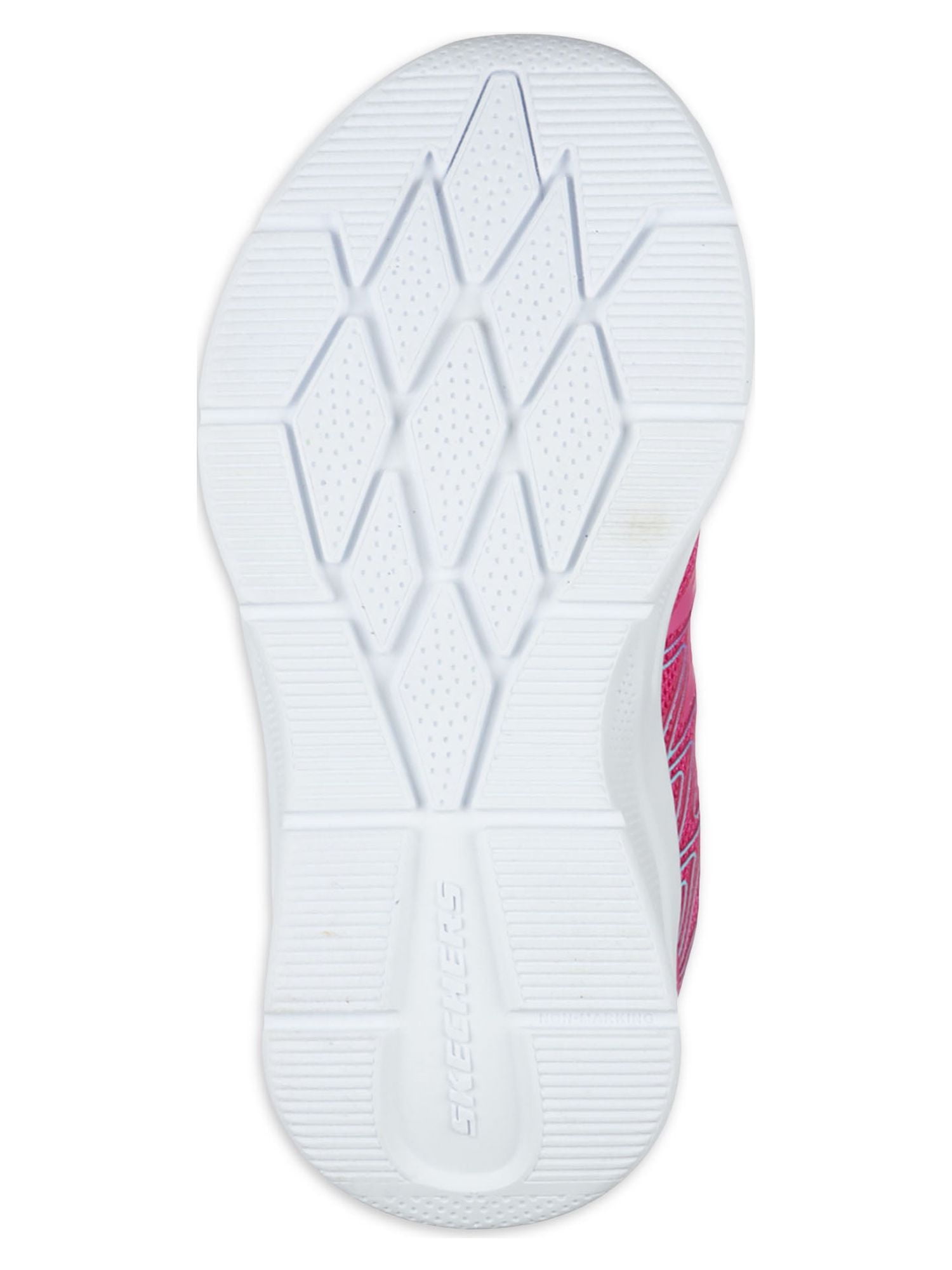 Skechers Kids Girls MICROSPEC-Bold Delight Sneaker, Grey, 1 Little Kid