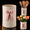 Pink-Bow, variant on Blue Bow Ceramic Utensil Holder Scalloped Preppy Kitchen Organizer