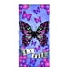 thumbnail image 1 of Toalla de playa con diseño de mariposas para adolescentes, niñas, niños y niñas, toalla de baño estampada de 75 x 150 cm, toalla de piscina súper suave, 1 of 5