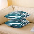 thumbnail image 3 of Football Decorative Pillow Cover 16x16 Inch,Green Grey Pillow Cover for Kids Boys Girls,American Football Game Throw Pillow Cover,Geometry Cushion Cover for Teens Bedroom, 3 of 6