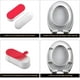 thumbnail image 4 of Xiao Hua Kit de parachoques universal para asiento de inodoro juego de 4 piezas, se utiliza junto con el asiento y la tapa del inodoro; Características: Almohadilla adhesiva ovalada blanca, 4 of 5