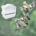 thumbnail image 4 of Window Bird Feeder, Hollow Design Round Corner Bird House Feeder Clear Acrylic  For Home, 4 of 8