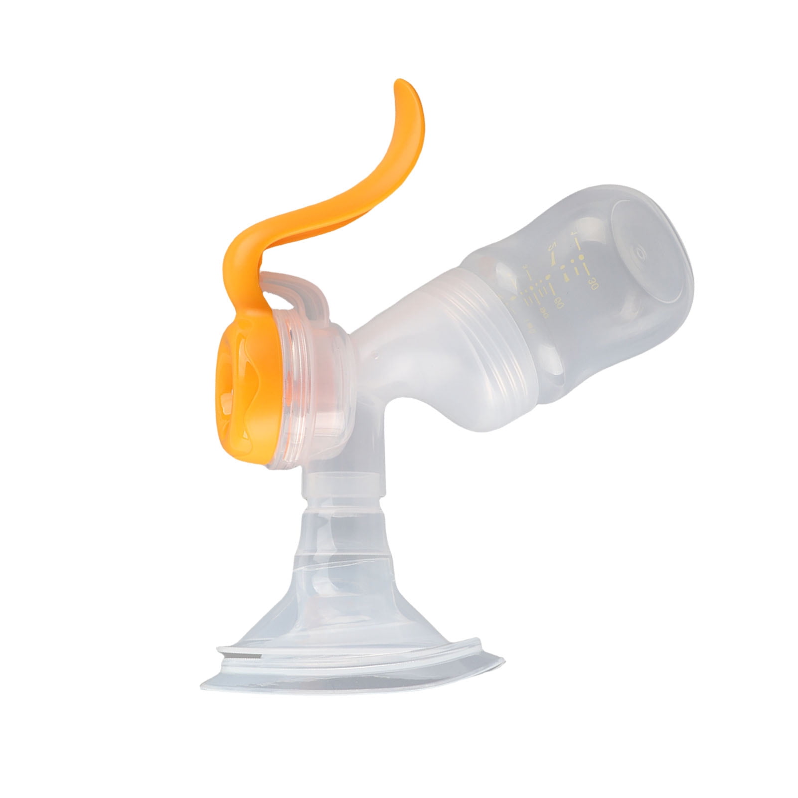 Xirurus Manual Breast Pump Milk Collector with Strong Suction and Heat Proof Silicone Flange Portable Breastfeeding Pump 9.84 inches / 25 cm