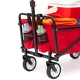 thumbnail image 2 of Seina Steel Collapsible Folding Outdoor Portable Utility Cart, Red (5 Pack), 2 of 12