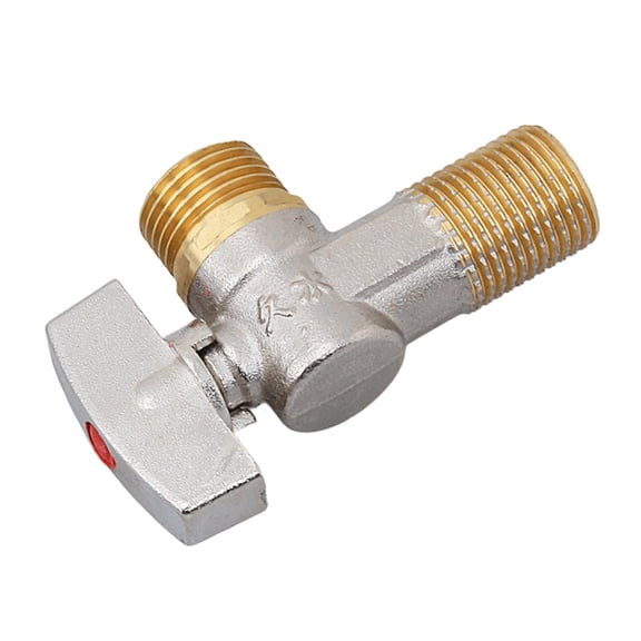 Brass 1/4 Turn Shut Off Valves for Kitchen Bathroom Inlet Outlet Features 3/8Inch Adapter for Hot Cold Water Use