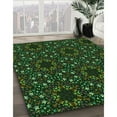 thumbnail image 2 of Ahgly Company Indoor Round Patterned Night Black Area Rugs, 6' Round, 2 of 6