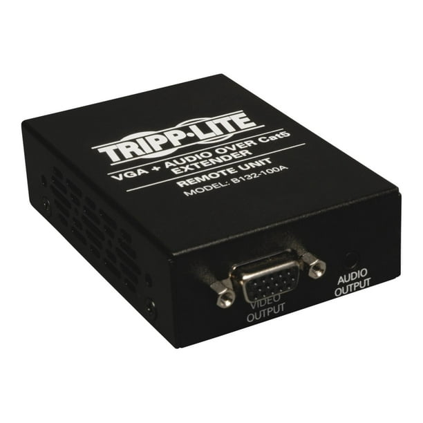 Tripp Lite Audio Cat5/Cat6 Vidéo VGA + au-Dessus Extenseur / Splitter - Extenseur Vidéo/audio - au-Dessus de CAT 5/6 - jusqu'à 500 ft