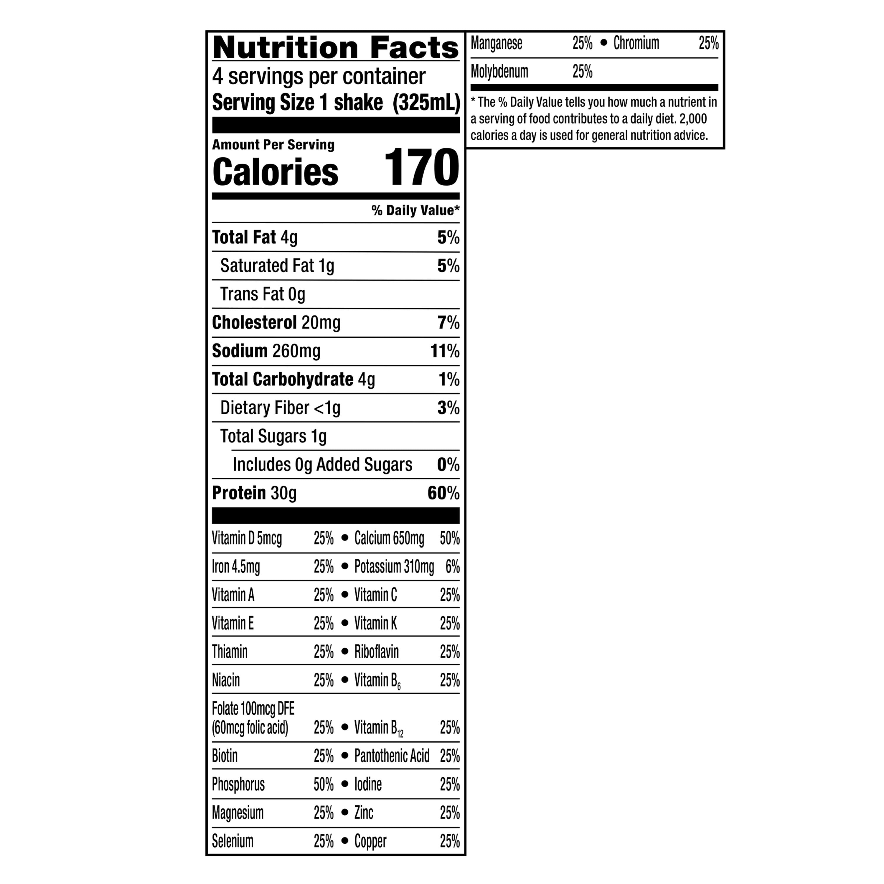Equate High Performance Protein Shake, Caramel, 44 oz., 4 ct.