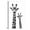 Canvas, variant on Art.com Safari Profile Collection - Portrait of Giraffe and Baby White Edition IV Stretched Canvas Print Wall Art by Philippe Hugonnard, 16" x 24"
