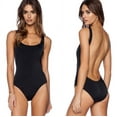 thumbnail image 2 of Women Retro Elastic High Cut Low Back Swimwear Bathing, 2 of 10