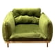 thumbnail image 3 of Sillón para casa de muñecas, 10x8x6,5 cm, escala 1:12. Mueble elegante para sala de estar. Verde, 3 of 9