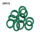 thumbnail image 3 of Banda para el cabello decorativa Qarigey 20 piezas Verde, 3 of 6