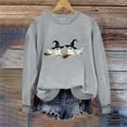 thumbnail image 2 of Wiyuqeen Halloween Ghost Sweatshirts for Women Round Neck Long Sleeve Casaul Loose Pullover Lightweight Gnome Graphic Sweat Shirts, 2 of 6