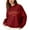 Red, variant on Fiaer Merry Christmas Women's Sweater Lined Warm Knitted Pullover Oversized Thermal Long Sleeve Loose Fit Crew Neck Warm Xmas Tops White XL