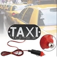 thumbnail image 3 of Luz de taxi, señal nocturna de taxi DC 12V, señal de taxi iluminada ABS + metal azul claro, para parabrisas de taxi, luz indicadora LED, luz de taxi vacía, 3 of 4
