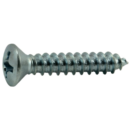 #6 x 3/4 Zinc Plated Steel Phillips Oval Head Sheet Metal Screws