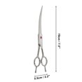 thumbnail image 4 of Unique Bargains Dog Grooming Scissors Ergonomic Handle Silver Tone, 4 of 7