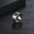 thumbnail image 2 of GKNET Stainless Steel Mens Christian Cross Band Ring Men Women Silver Size 5-14, 2 of 6