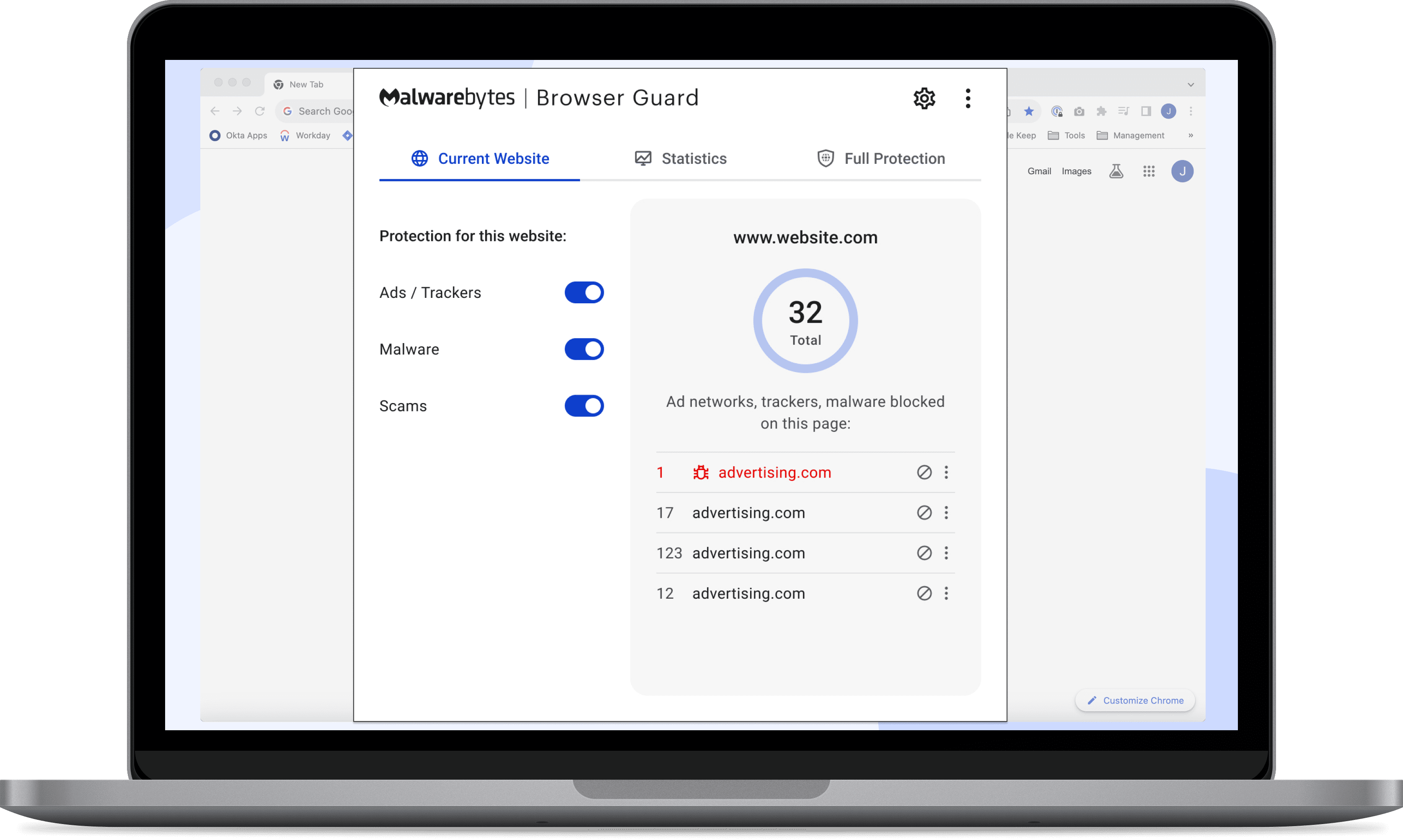 Malwarebytes Premium + Privacy VPN Bundle 4-Device 1-Year Subscription [Digital Download]