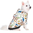 thumbnail image 2 of Fotbe Barbecue Gnomes Sudadera con Estampado para Perros Pequeños – Suéter con Capucha para Mascotas, Tela Suave de Forro Polar con Bolsillo-Small, 2 of 7