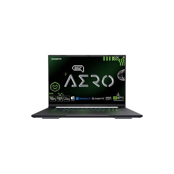 GIGABYTE AERO X16 16" Laptop, AMD Ryzen AI 9 HX 370, 32GB RAM, 1TB SSD, GeForce RTX 5070, 165Hz IPS, Space Gray, 2WHA3USC64AH
