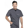 thumbnail image 5 of Cherokee Workwear Professionals Men Scrubs Top V-Neck WW675 Male Pewter, 5 of 5