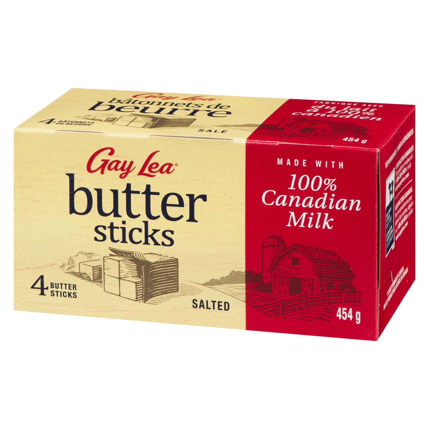 Gay Lea Salted Butter Convenient Sticks, 454 g
