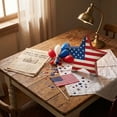 thumbnail image 7 of Patriotic Decor, Red WhiteandBlue Decorations, Usa Cross Sign, 4X4inWooden Block, Floral Decor, BlueandWhite Decor, Tabletop Decor, Seasonal Adornment, 1 Pc, 7 of 7