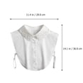 thumbnail image 3 of Embroidered Fake Collar Detachable Blouse Half Shirts False Collar for Women, 3 of 9