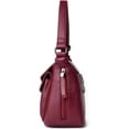 thumbnail image 3 of JUYGO Shoulder Bag for Women Multi Zip Pocket Crossbody Bag Large Capacity Handbag Retro Satchel Purse, 3 of 7