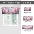 thumbnail image 6 of Cherry Blossom Thermal Insulated Window Curtain Valance Plum Flower Eiffel Tower Romantic Rod Pocket Window Valance for Living Room Bathroom Bedroom Kitchen 54 by 18 in, 1 Panel, 6 of 6