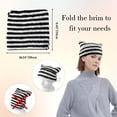 thumbnail image 4 of YOSUOPOC Women's Cat Ear Beanie, Soft Crochet Knit Hat with Foldable Ears, Slouchy Winter Warm Hat, One Size Fits Most, 4 of 6