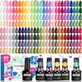 thumbnail image 1 of Set de esmaltes de uñas en gel VANREESA, 60 unidades, 55 colores, con base y capa superior, 1 of 9